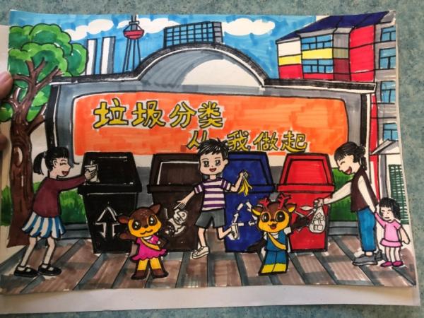 為小藝術(shù)家們點贊！“垃圾分類，我們有‘畫’說”